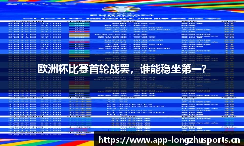 欧洲杯比赛首轮战罢，谁能稳坐第一？